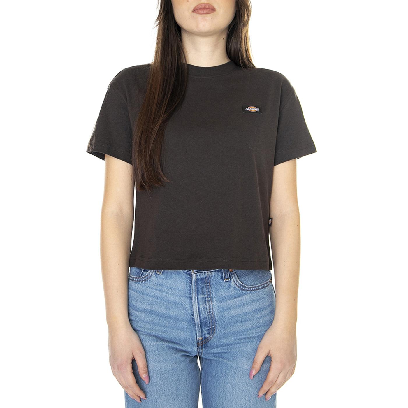 W' Oakport Dark Brown - Maglietta Girocollo Donna Marrone DK0A4Y8LDBX1  DICKIES 