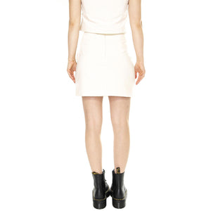 Falda recta con bolsillos blanca White Skirt - Gonna Bianca 41W/11201  WILD PONY 
