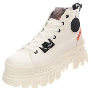 W' Revolt Hi TX Star White / Marshmallow - Scarpe Stringate Profilo alla Caviglia Donna Bianche PAS97242-127-M  PALLADIUM 