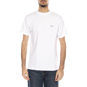 Obey Peace & Justice Statue Maglietta -- Maglietta Uomo Bianca 165264238 WHT OBEY 