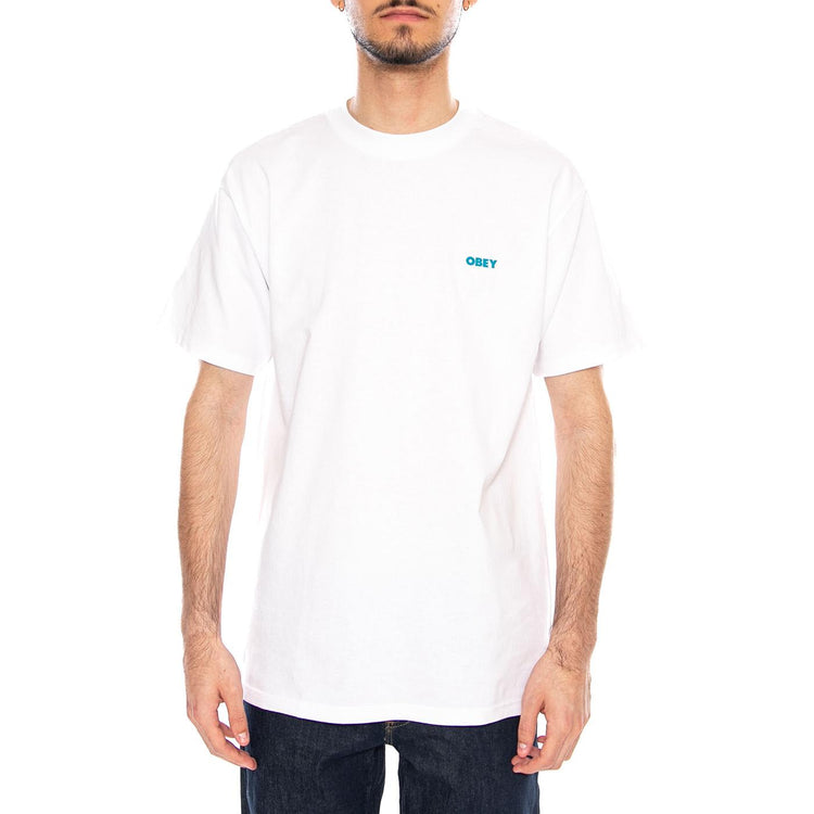 Obey Future Unwritten Tee White - Maglietta Girocollo Uomo Bianca 165264297 WHT OBEY 