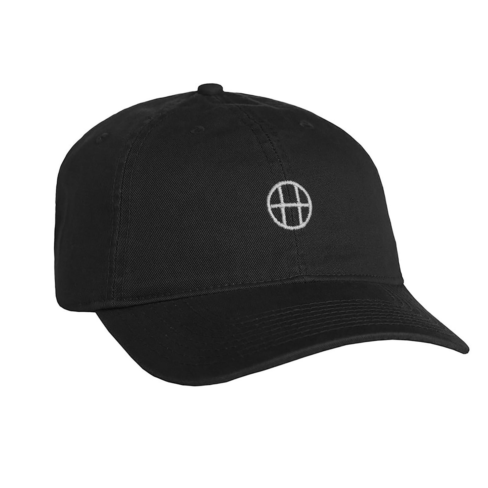 CIRCLE H CURVE VISOR 6 PANEL HT00018-BLACK  HUF 