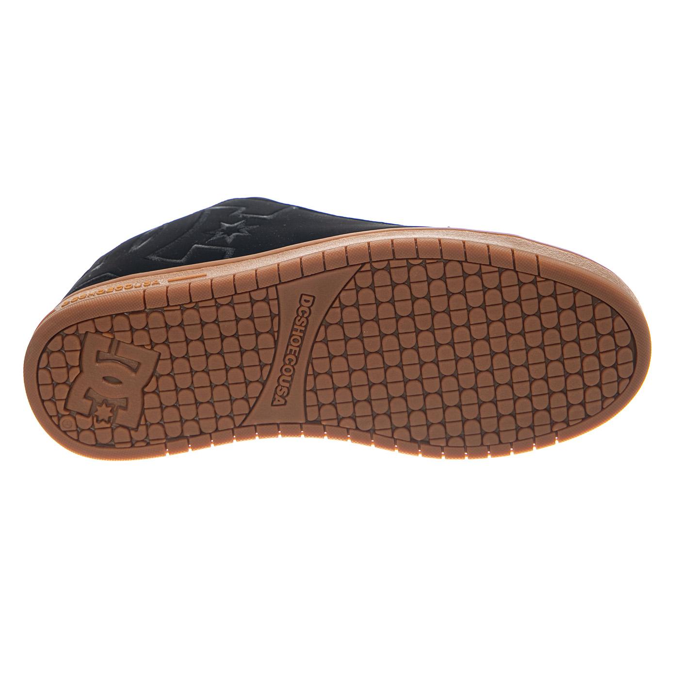 DC Shoes Black / Gum Court Graffik - Scarpe Stringate Uomo Nere 300529-BGM-BLK-GUM . DC 