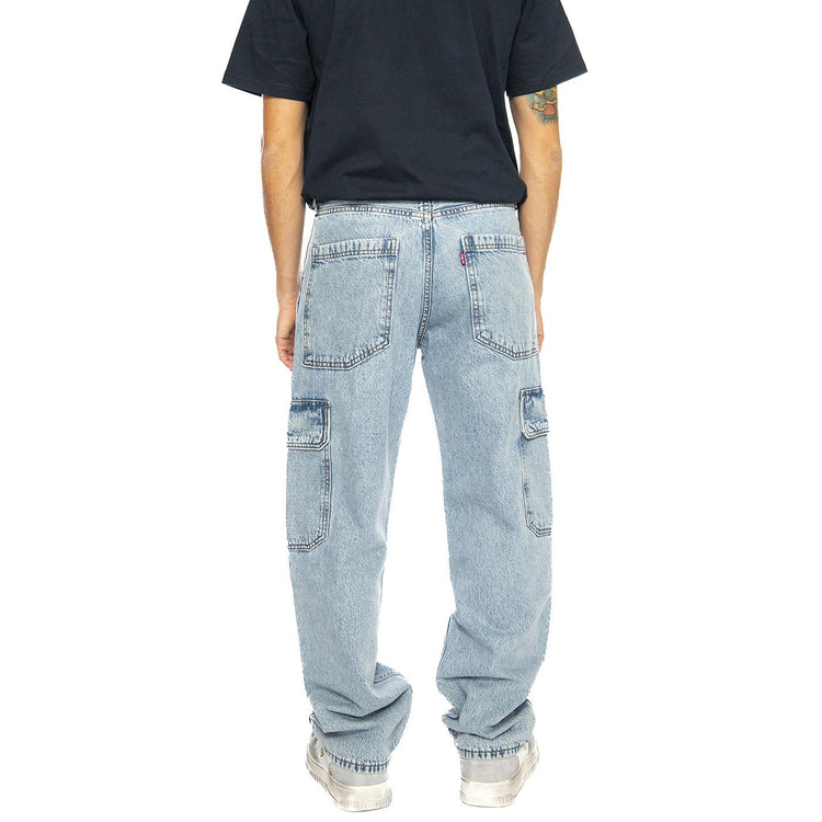568 Loose Straight Cargo My Pocket Full - Pantaloni Denim Jeans Uomo Blu 000LP-0001  LEVIS 