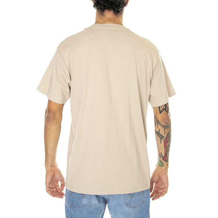 S/S Script Embroidery T-Shirt Wall / Black - Maglietta Girocollo Uomo Beige I030435-AWXX  CARHARTT WIP 