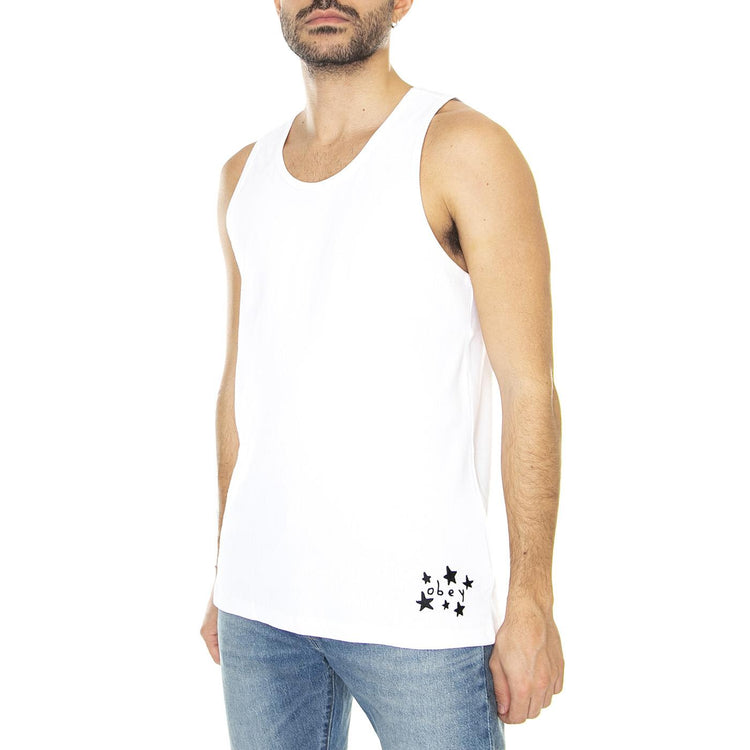 Bubble Tank White - Canotta Uomo Bianca 134050054-WHT  OBEY 