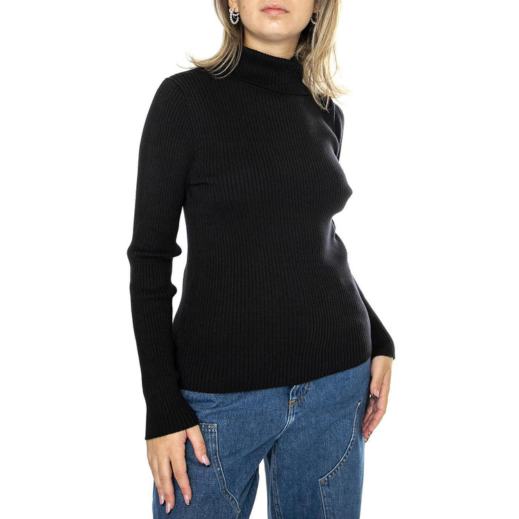 Tulip Turtleneck Caviar Black - Maglione Collo Alto Donna Nero A8500-0001  LEVIS 