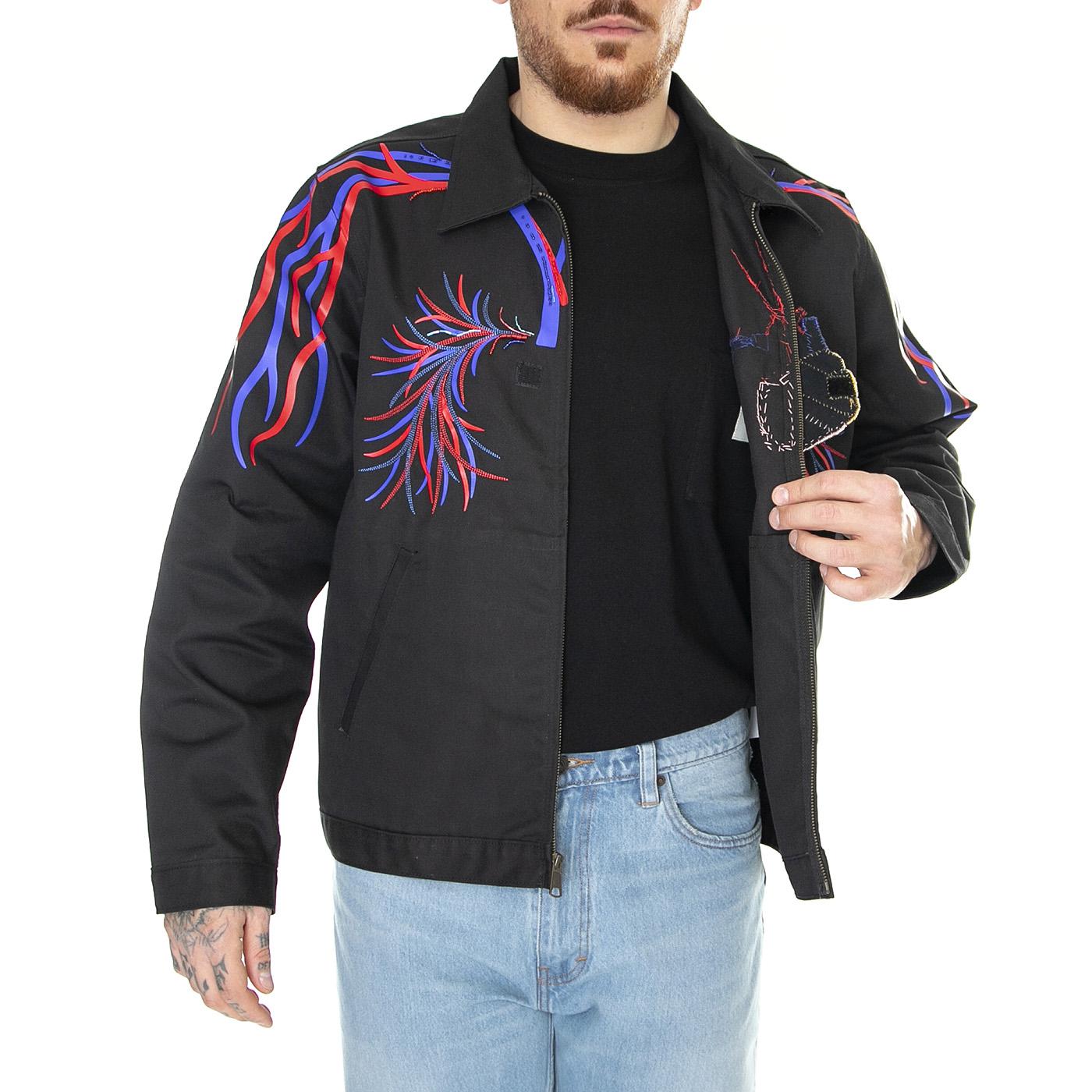 Amber Unlined Eisenhower Black - Giacca Estiva Uomo Nera DK0A4YUMBLK1  DICKIES 