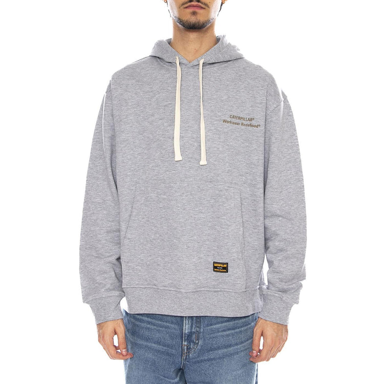 Redefined Hoodie Heather Grey - Felpa con Cappuccio Uomo Grigia 6050213 10122 CAT 
