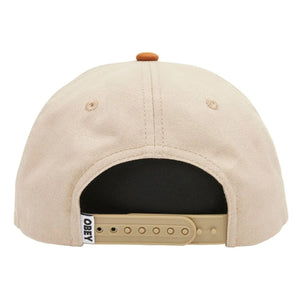 Obey Benny 6 Panel Snapback Light Khaki Multi - Cappellino con Visiera Multicolore 100580342-LTK  OBEY 