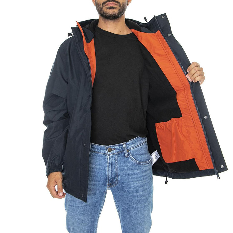 Jones Fleece Lined C True Navy - Giacca Invernale con Cappuccio Uomo Blu F4RFC014-412  FARAH 