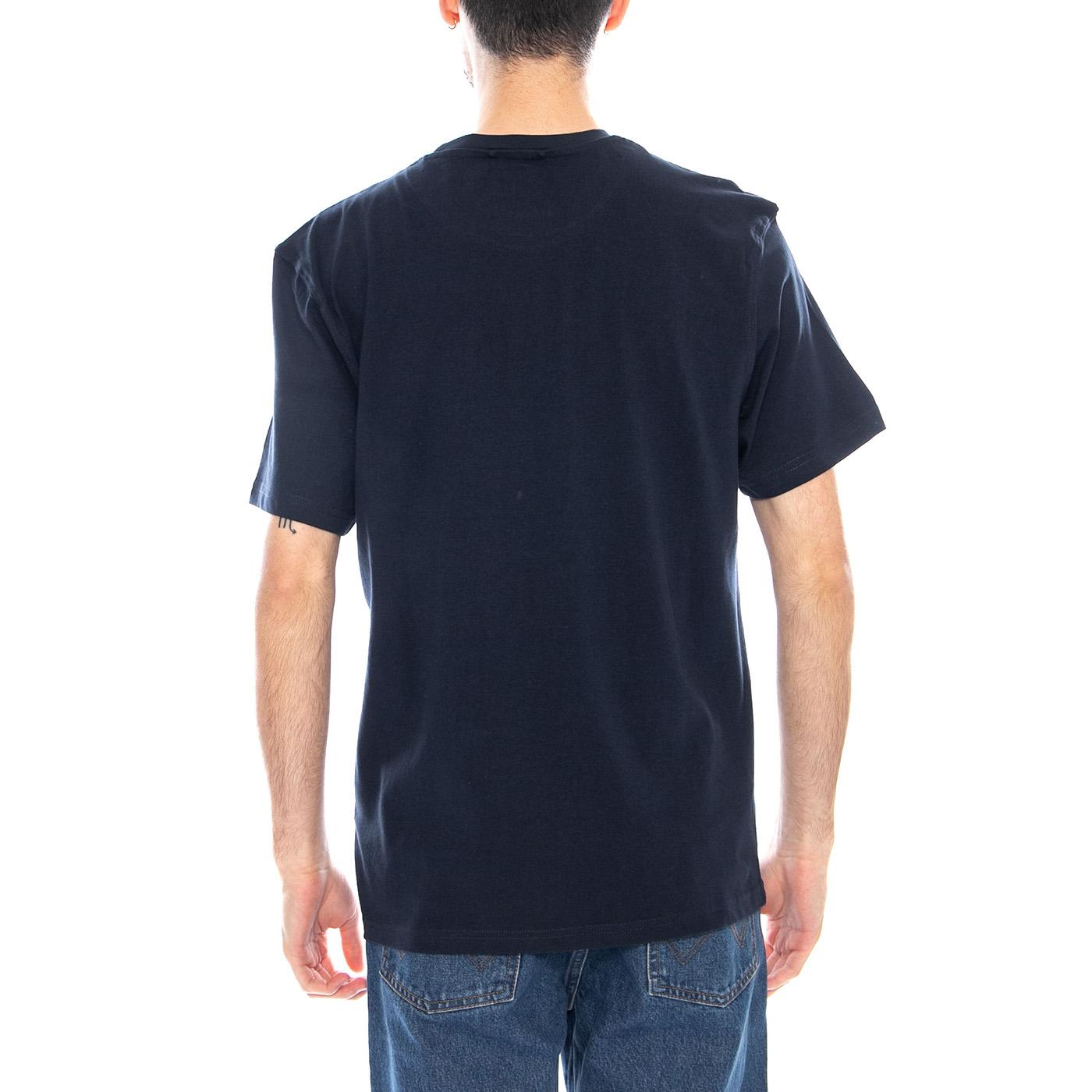 Penfield Printed Chest Pocket Navy Blazer - Maglietta Girocollo Uomo Blu PFD0161-203 . PENFIELD 