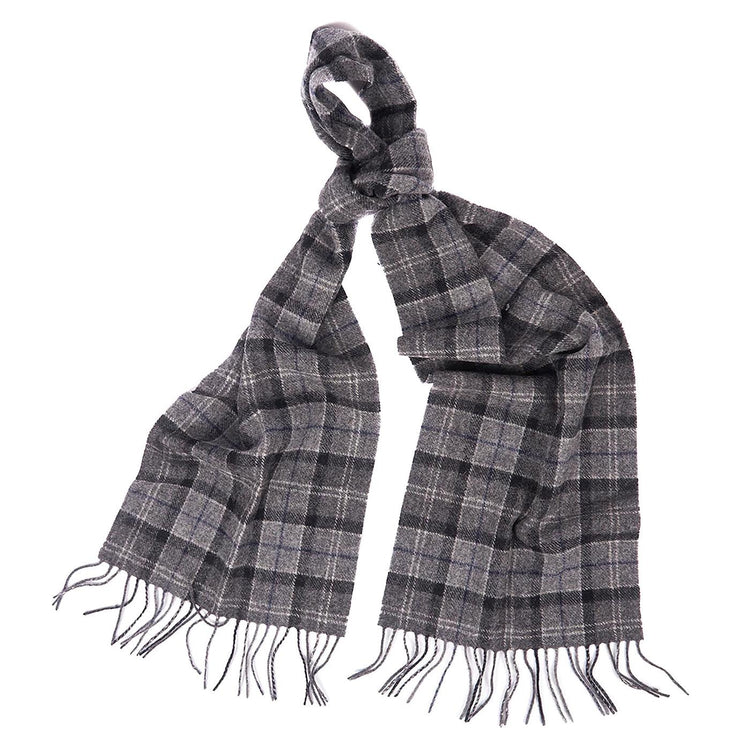 Tartan Lambswool Scarf Black / Grey - Sciarpa Multicolore USC0001-BK11-FW23  BARBOUR 