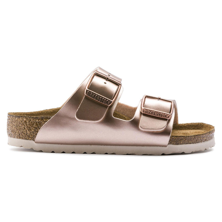 Kids Arizona Birko Flor Sandals - Electric Metallic Copper - Sandali Bambino Rosa - Calzata Stretta 1012478  BIRKENSTOCK 