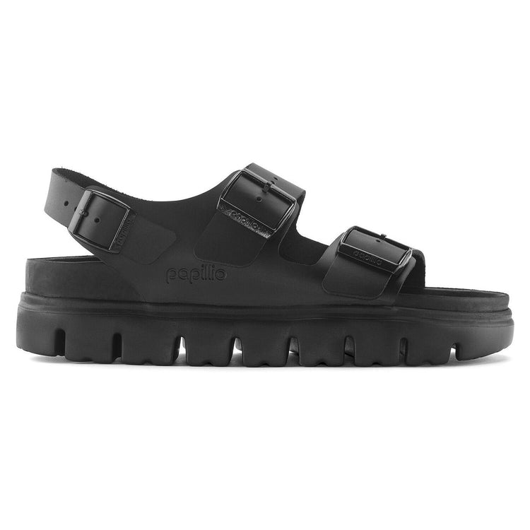 Milano Chunky Exquisite Black, Natural Leather Sandals - Sandali Donna Neri 1024608  BIRKENSTOCK 