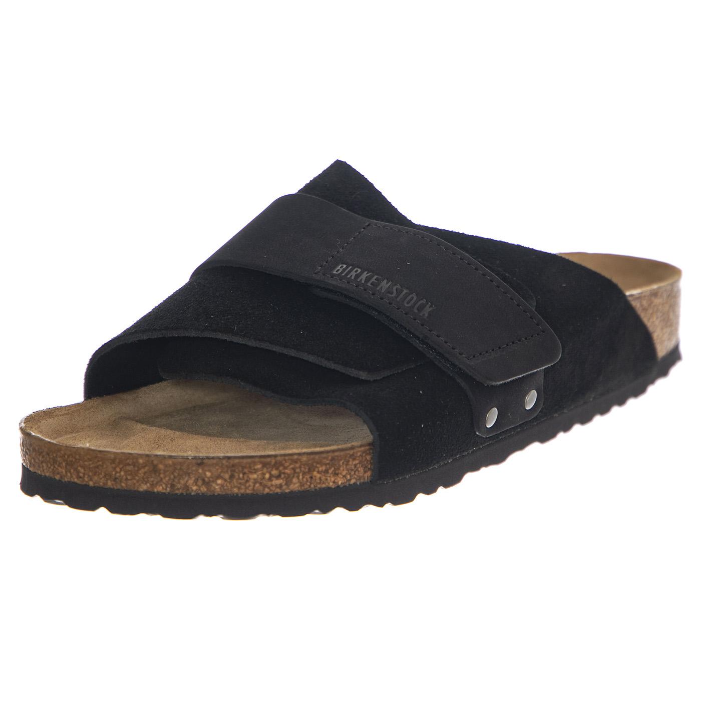 Kyoto black, Suede Leather / Nubuck - Sandali Uomo / Donna Neri 1022566  BIRKENSTOCK 