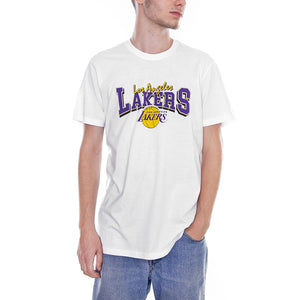 LOS ANGELES LAKERS NBA TEAM APPAREL TEE LOSLAK WHI 11604100  NEW ERA 