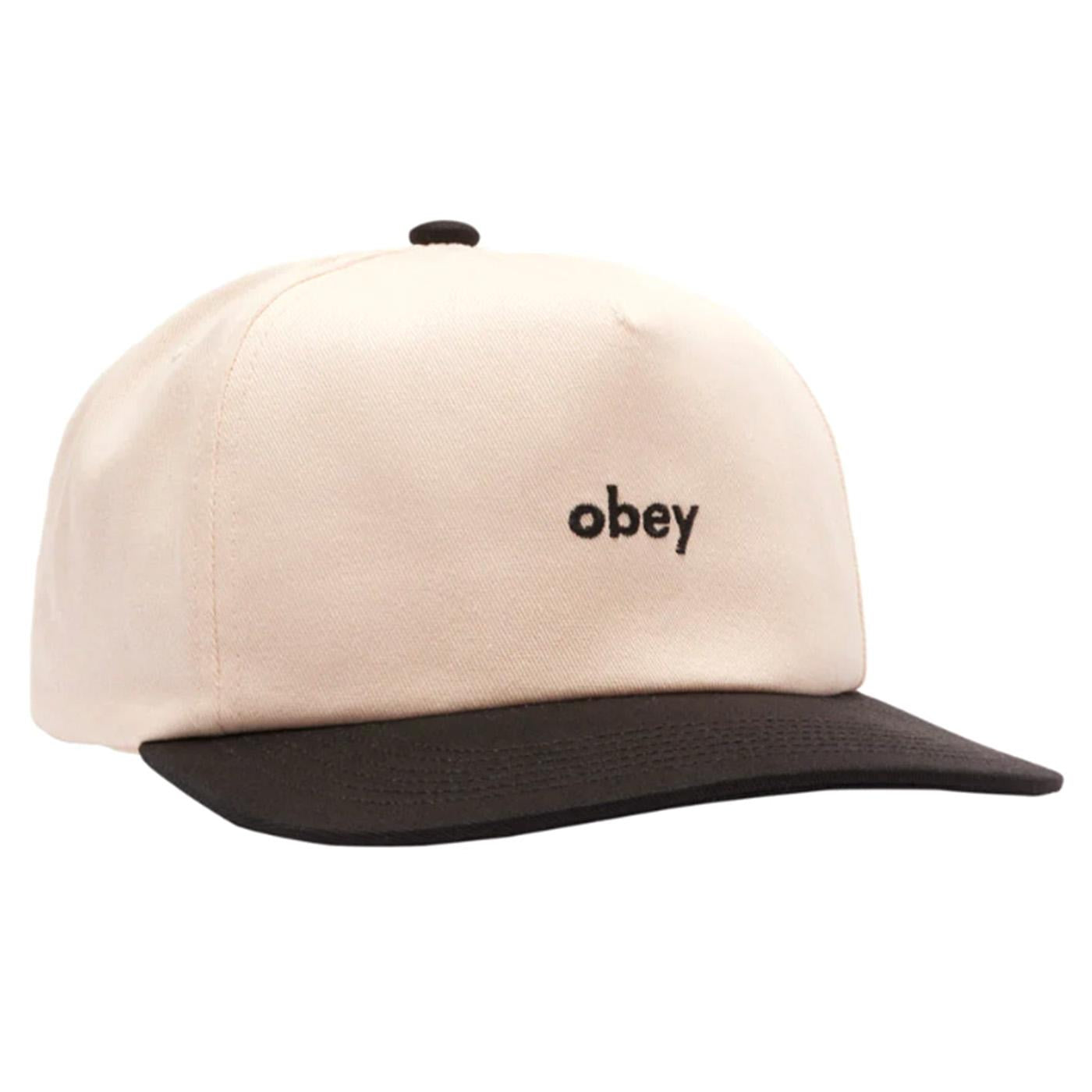 Obey Case 5 panel Snapback Black / Multi - Cappellino con Visiera Multicolore 100490113-BKM  OBEY 