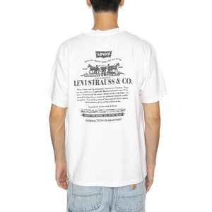 Vintage Fit Graphic Tee Badge BW 2HP White Brown - Maglietta Girocollo Uomo Bianca 87373-0214  LEVIS 