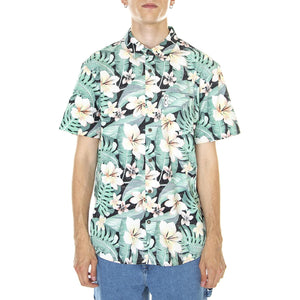 M' Cabana SS Oil Grey Shirt - Camicia Maniche Corte Uomo Multicolore CZ6646-H013  HURLEY 