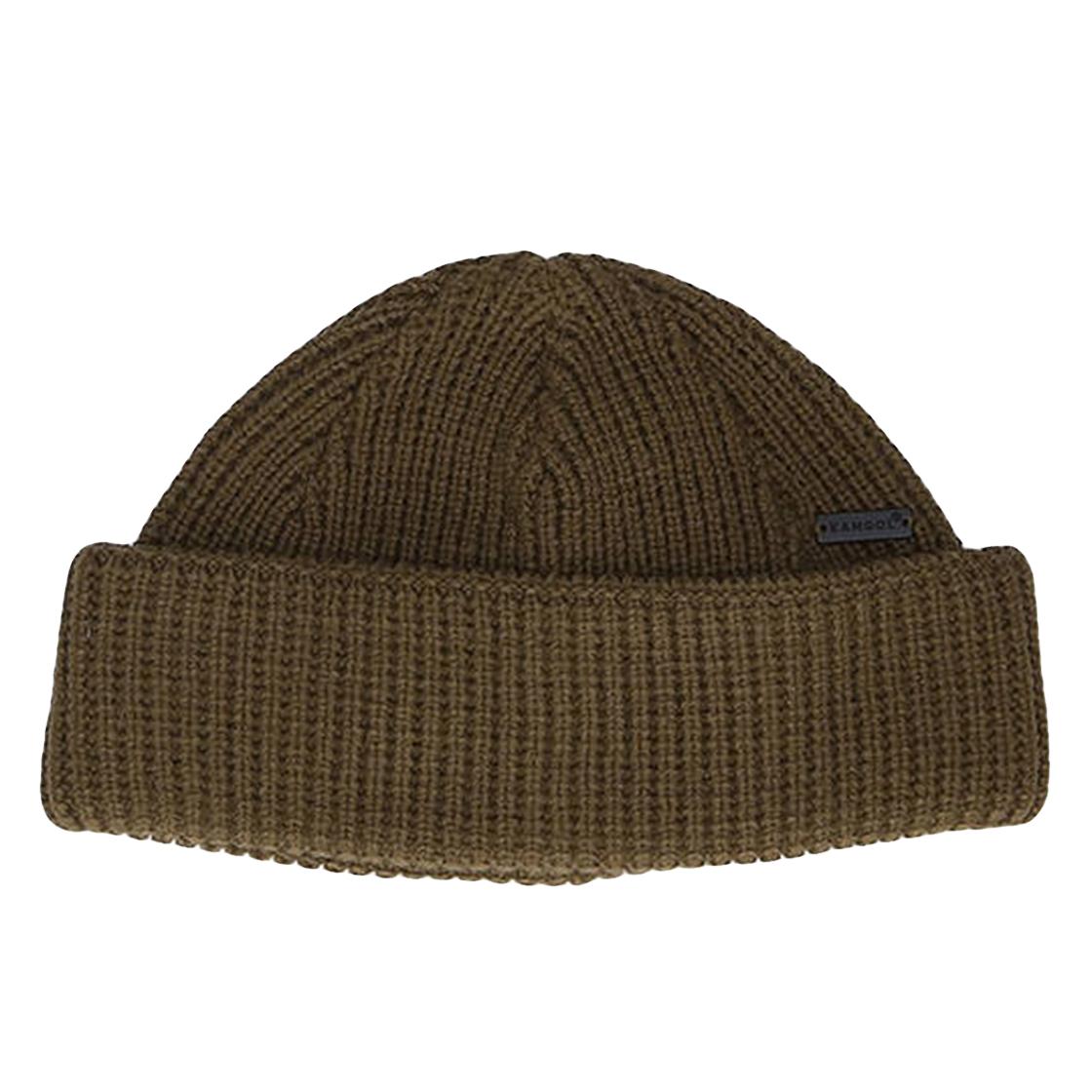 Short Waffle Beanie - Cappellino a Cuffia Verde K3525-OL301  KANGOL 