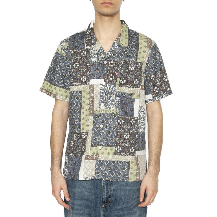 The Sunset Camp Shirt Tamrin Patchwork V - Camicia Maniche Corte Uomo Multicolore 72625-0110  LEVIS 