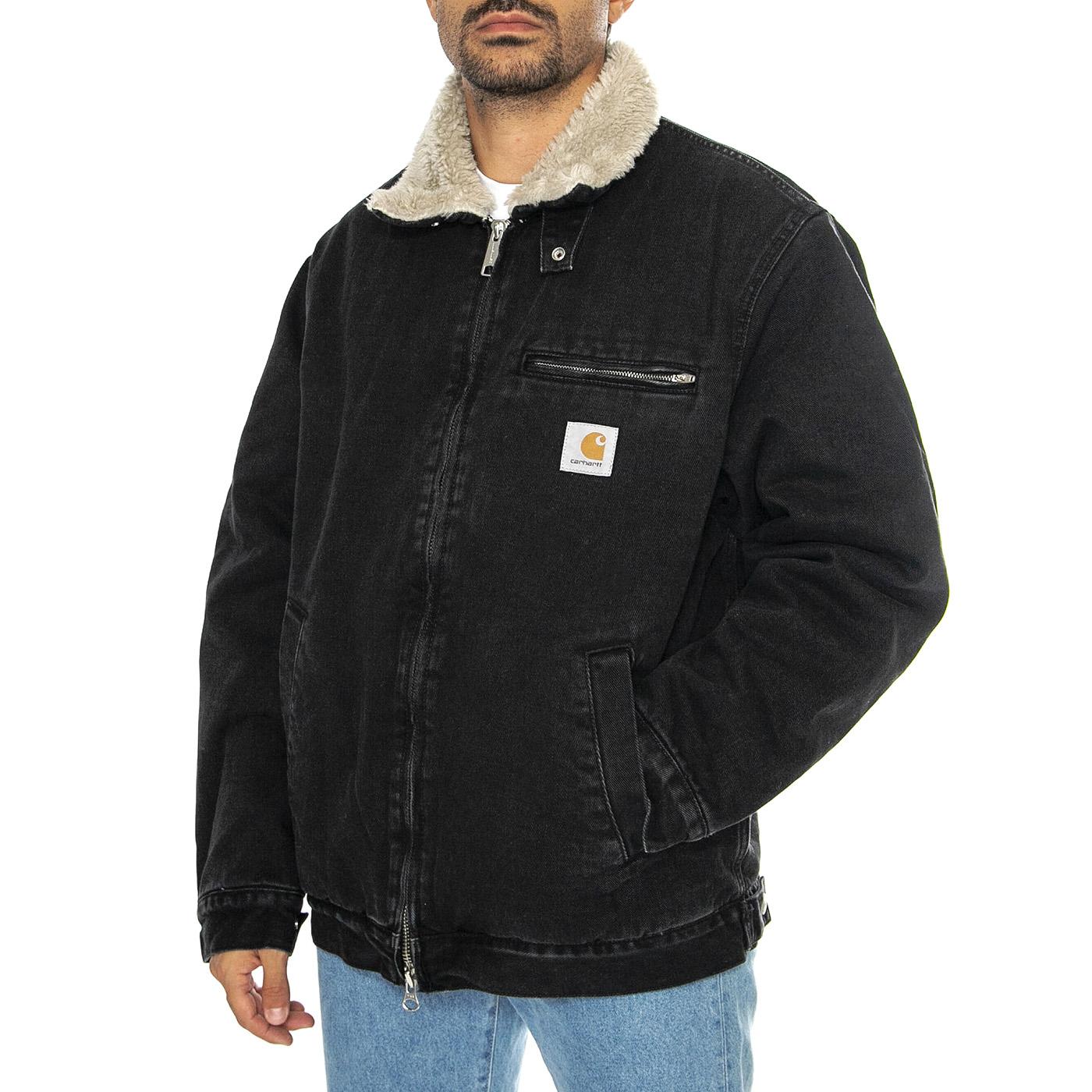 Herald Jacket Black / Wall stone washed - Giacca Uomo Nera I033765.2JQ06  CARHARTT WIP 
