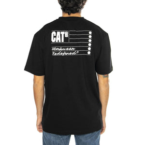 Bullet T-Shirt Black - Maglietta Girocollo Uomo Nera 6010127-10158  CAT 