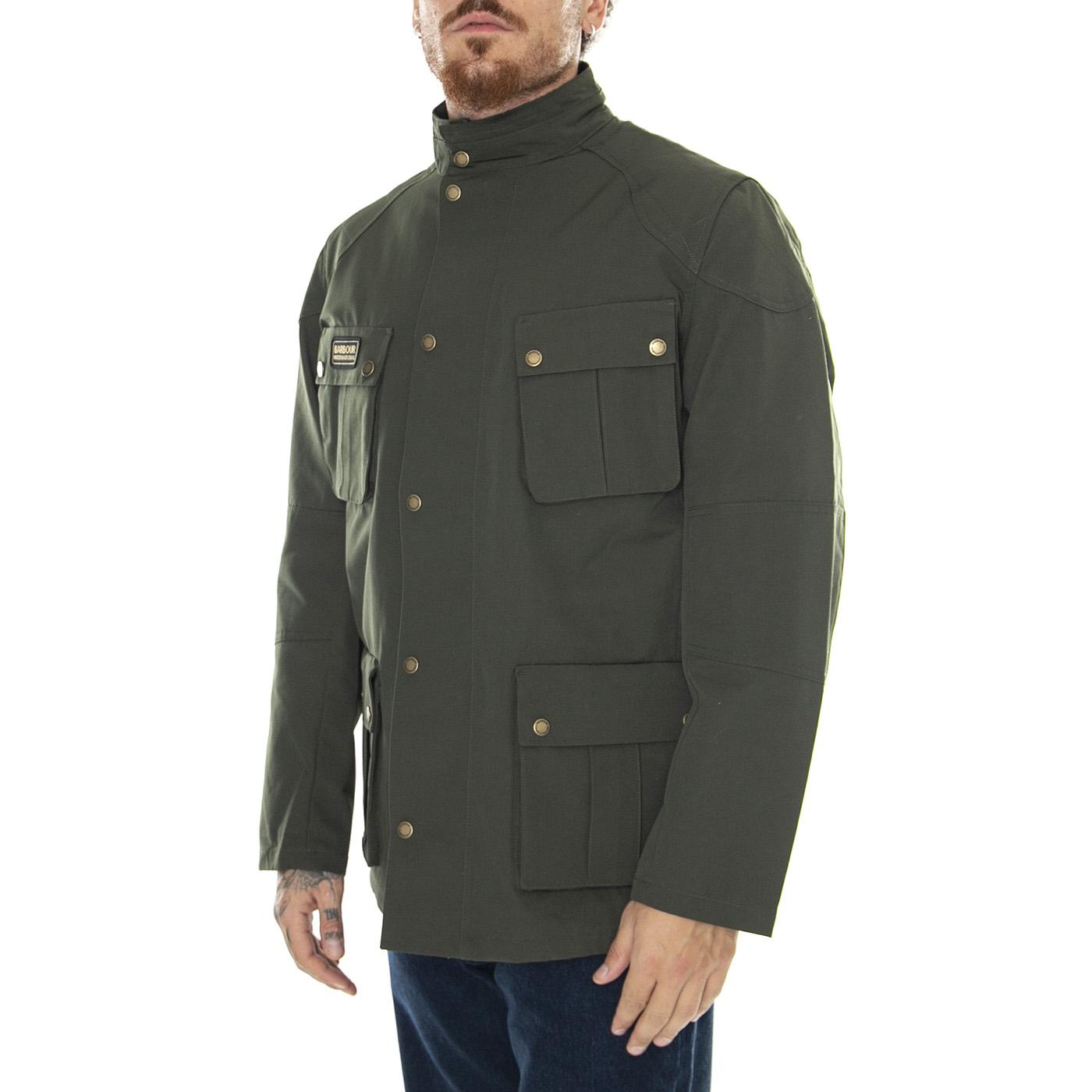 M' Lockseam Showerproof Sage Jacket - Giacca Invernale Uomo Verde MSP0082-SG51-FW23  BARBOUR INTERNATIONAL 