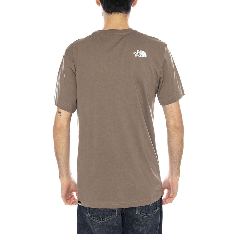 M SS Simple Dome -- Maglietta Uomo Marrone NF0A87NG BOW1 THE NORTH FACE 