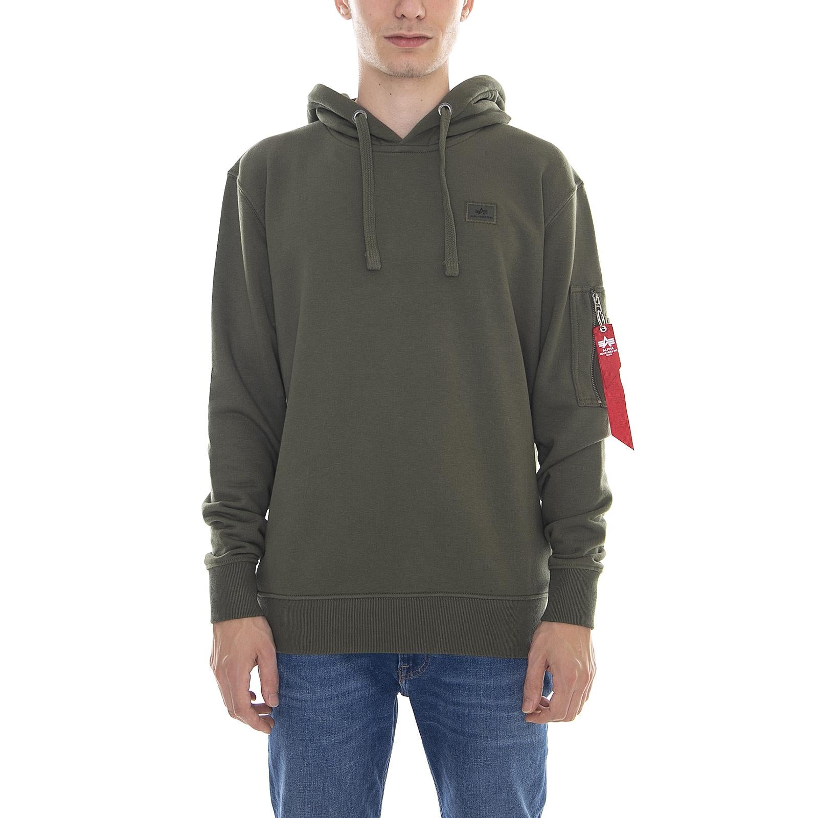 AH 158321 X-Fit Hoody Dark Green 158321-257  ALPHA INDUSTRIES 