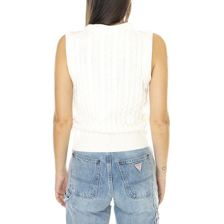 Pullover AF0623-NYV Gilet Donna Bianco AF0623-NYV  LACOSTE 