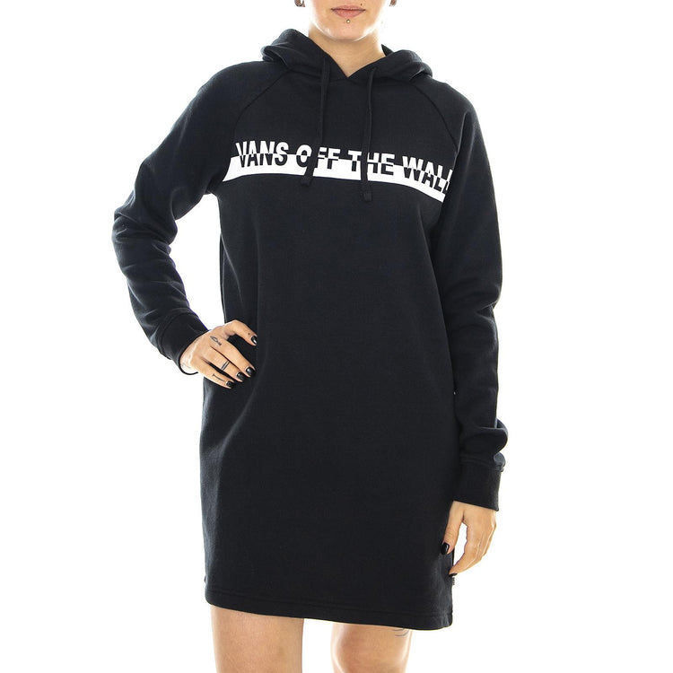 Wm Streaked Dress - Black - Abito Felpa Donna Nero VA3D5MBLK  VANS 