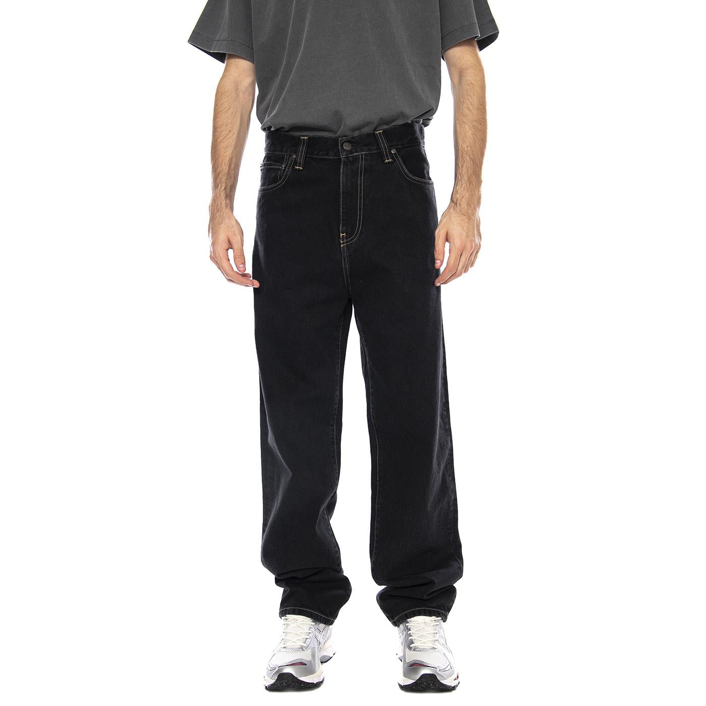 Aaron Pant Black - Pantaloni Uomo Neri I034237.8906 . CARHARTT WIP 