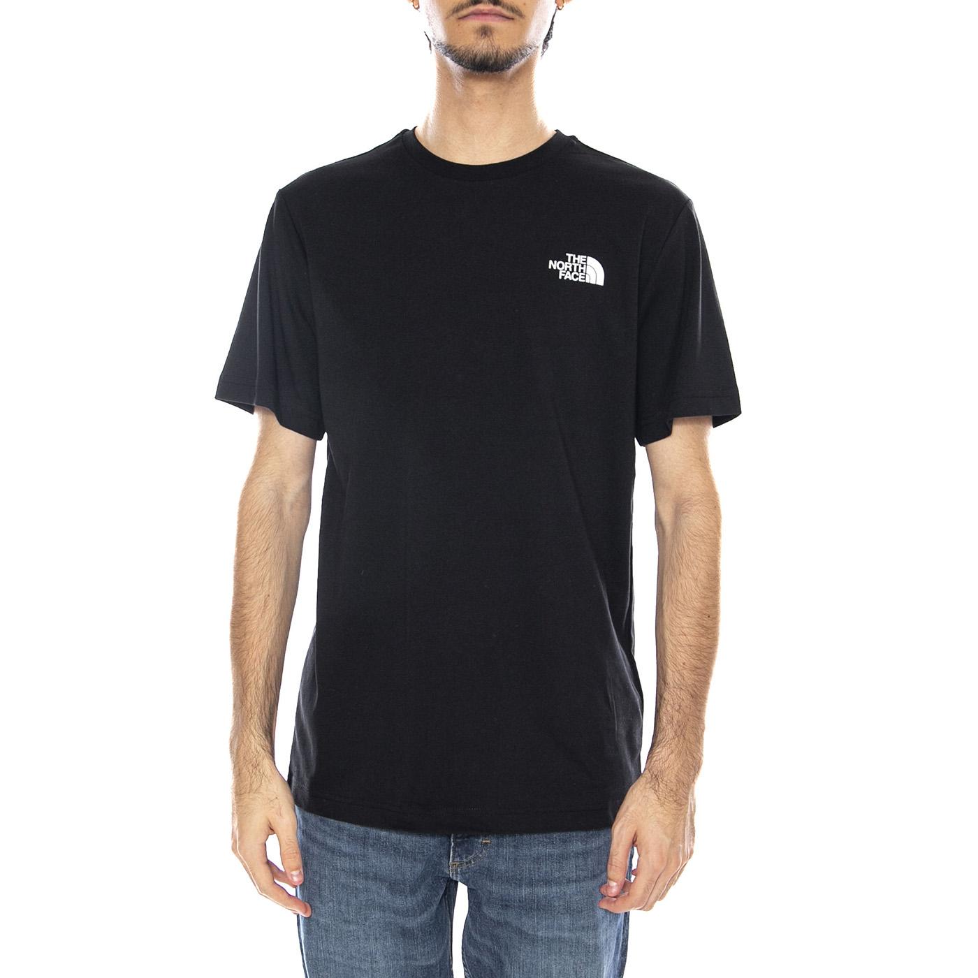 M SS Box NSE Tee Black - Maglietta Girocollo Uomo Nero NF0A87NP JK31 THE NORTH FACE 