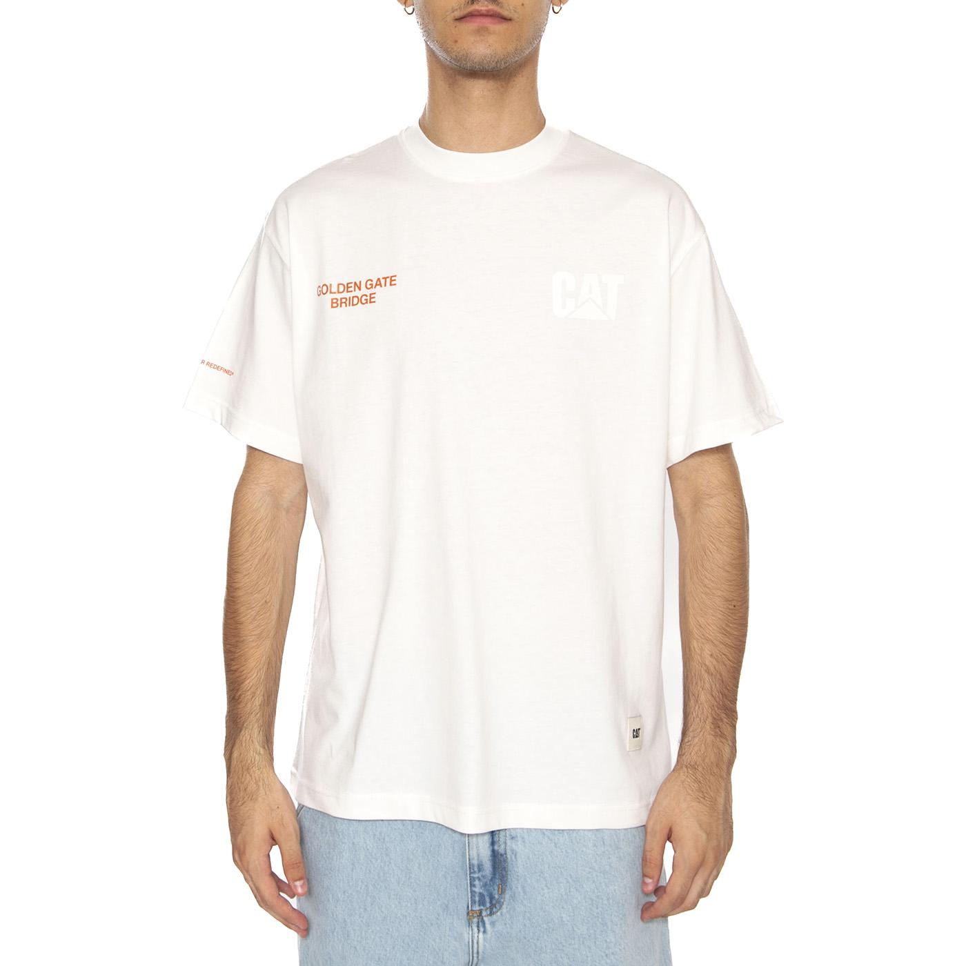 San Fran T-Shirt Bone - Maglietta Girocollo Uomo Bianca 6010155  CAT 