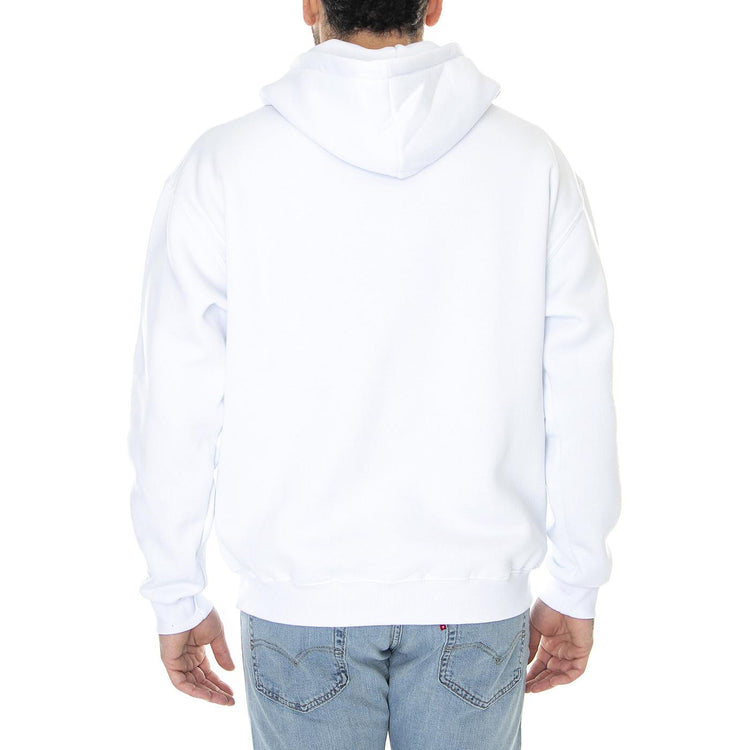 Wu Tang Hoodie White - Felpa con Cappuccio Uomo Bianca W22H-WUTANG-WHT  USUAL 