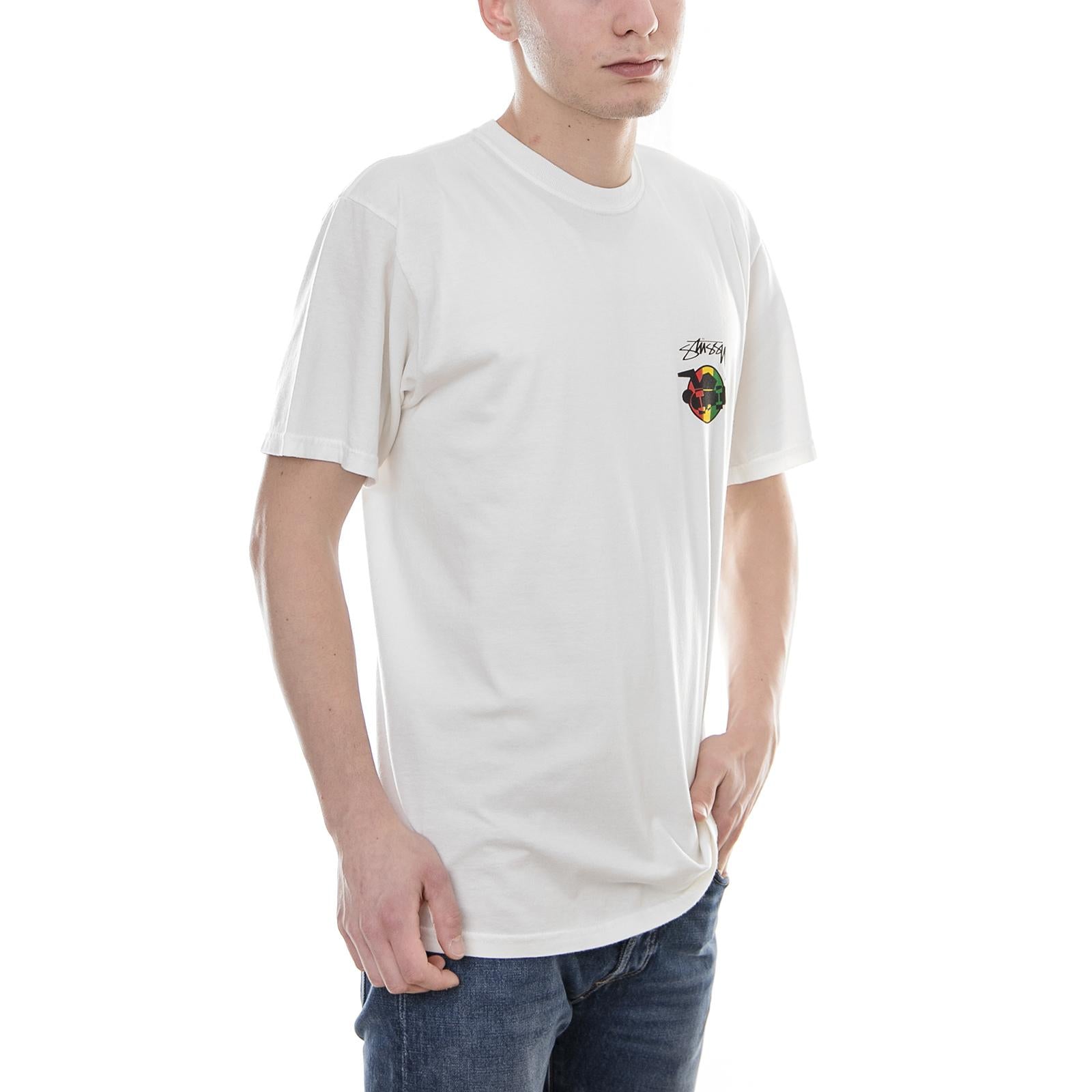 RASTA SK8 PIG. DYED TEE NATURAL 1904239-NATL . STUSSY 