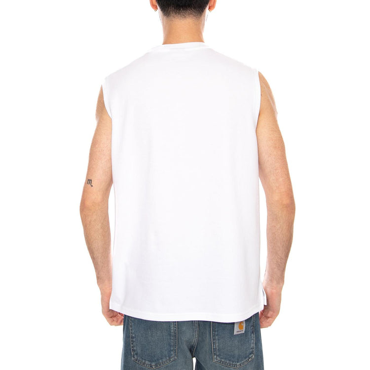 TANK TOP BRIGHT WHITE - Canotta Uomo Bianca 22032648 4996321 ONLY & SONS 