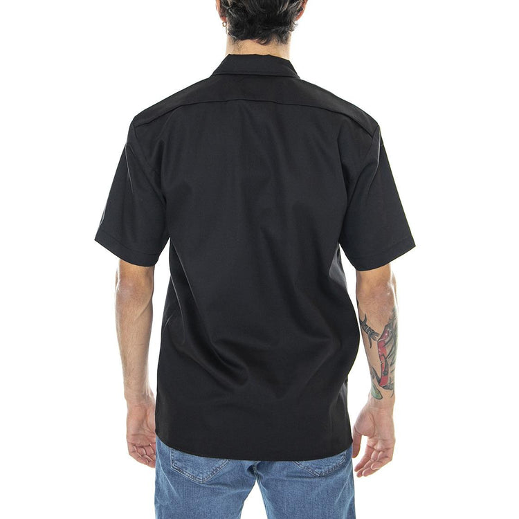 Work - Camicia Maniche Corte Uomo Nera / Rec Black DK0A4XK7BLK1  DICKIES 