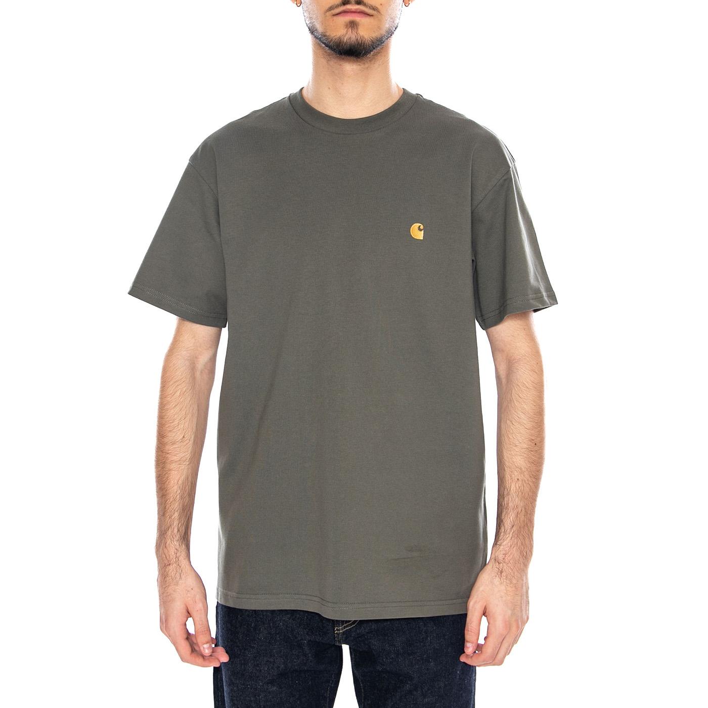 S/S Chase T-Shirt Cozy Leaf / Gold - Maglietta Girocollo Uomo Verde I026391 3LRXX CARHARTT WIP 