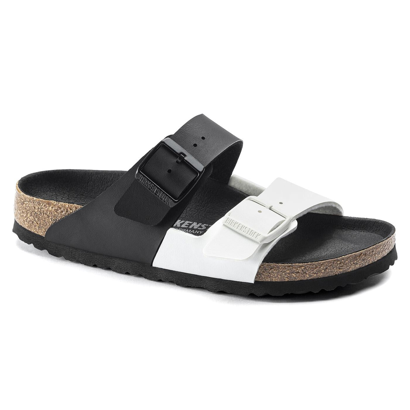 Arizona Split Black White Birko Flor - Sandali Donna Bianchi / Neri 1019712  BIRKENSTOCK 