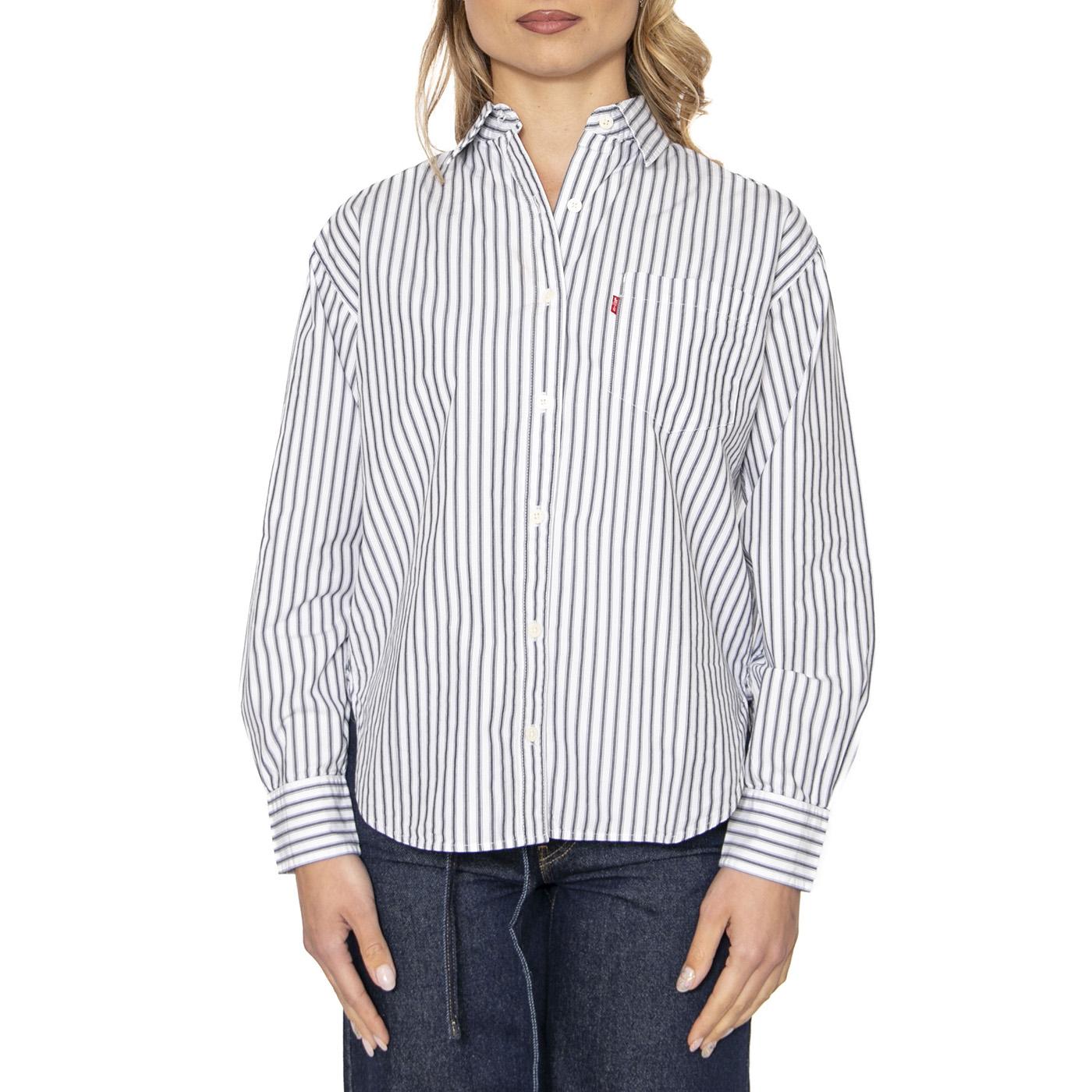 Harlie New BF Shirt Marinas Stripe Navy - Camicia Donna Blu 001HM-0005  LEVIS 