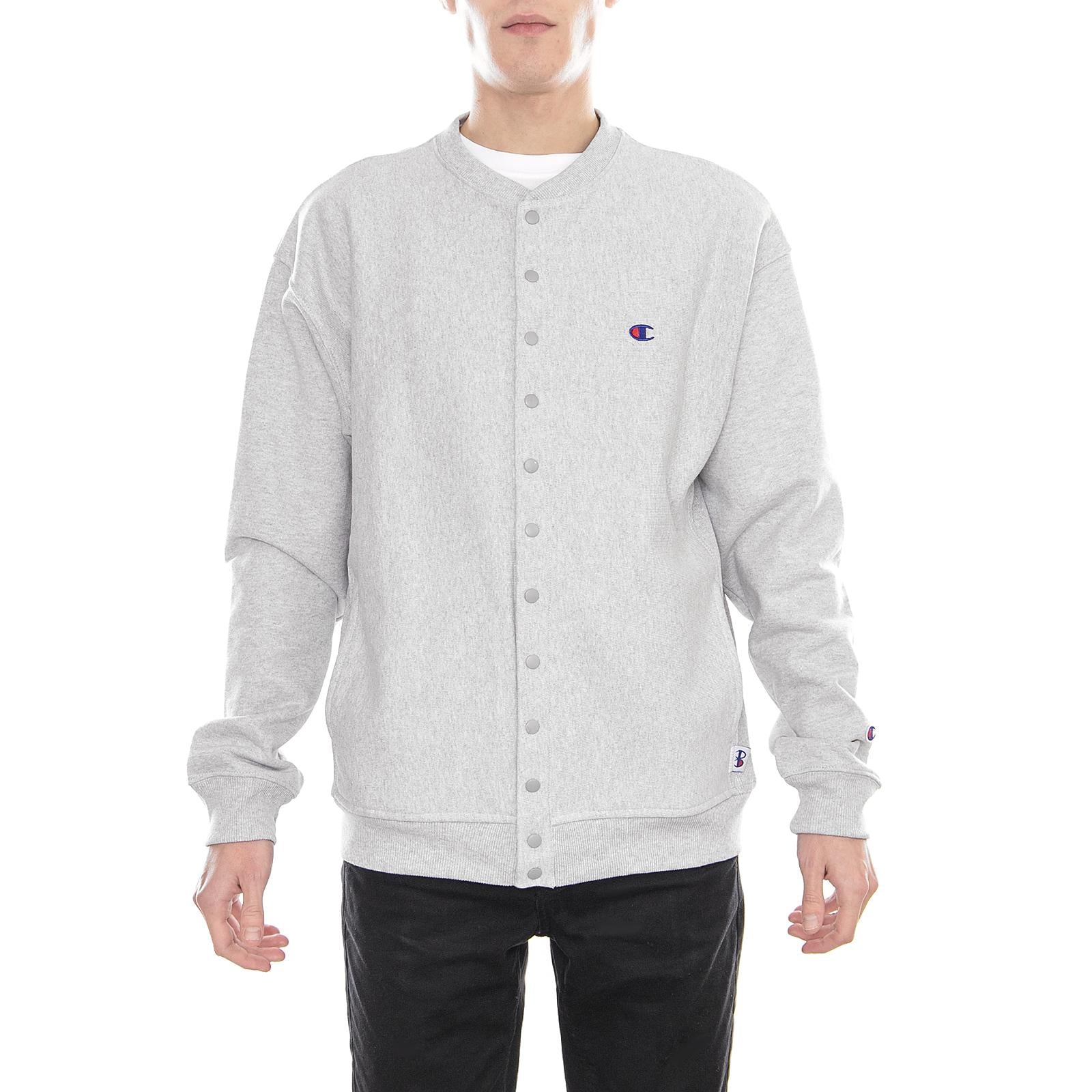 CARDIGAN SWEATSHIRT GREY 211619-S18  CHAMPION 