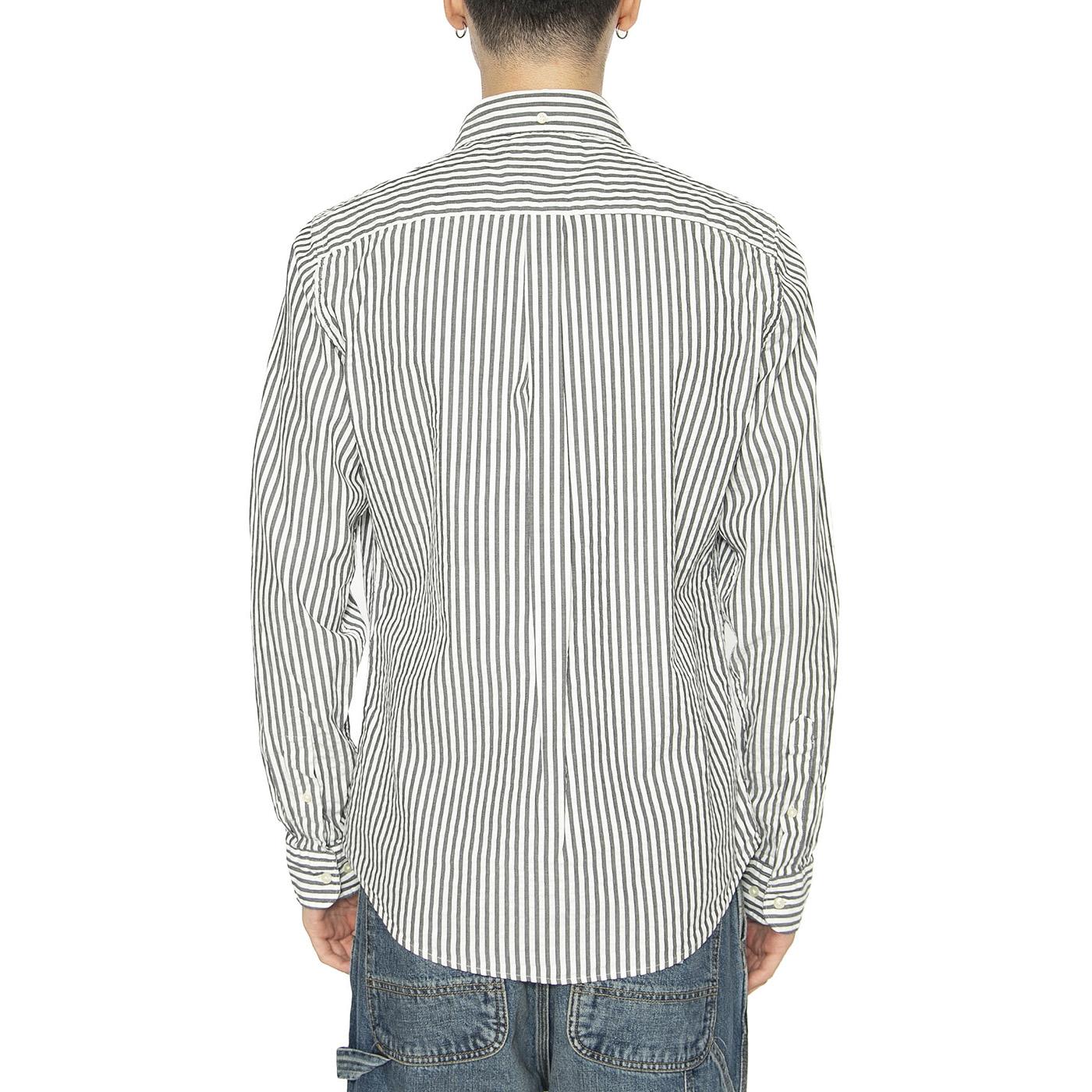 Cresswell Seersucker Shirt Navy - Camicia Uomo Multicolore MSH5577-NAVY  BARBOUR 