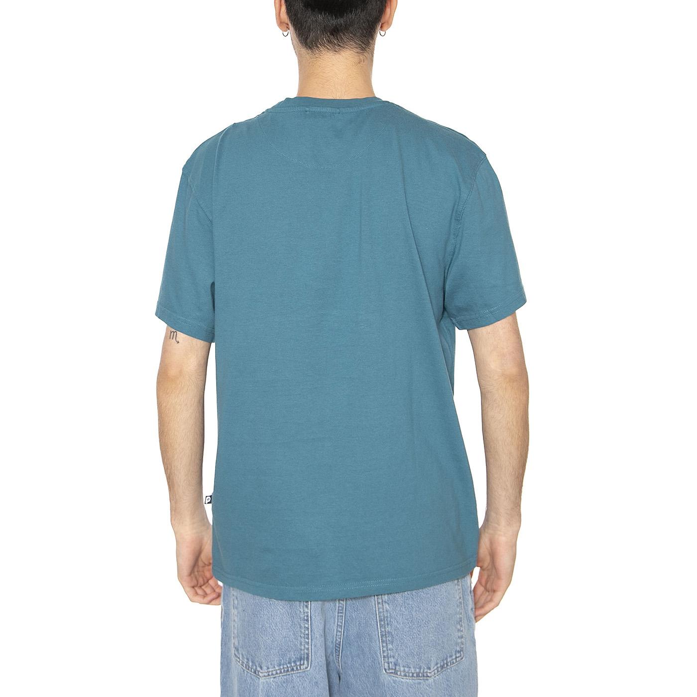 Penfield Circular Sun Mountain Dragonfly - Maglietta Girocollo Uomo Verde PFD0164-489  PENFIELD 