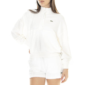 W' Sweatshirt 70V White - Felpa Donna Bianca SF6385-70V  LACOSTE 