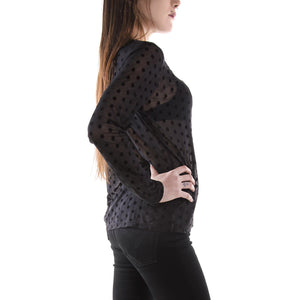 DANINA 0094 L/S TEE BLACK 145140094-999  MINIMUM 