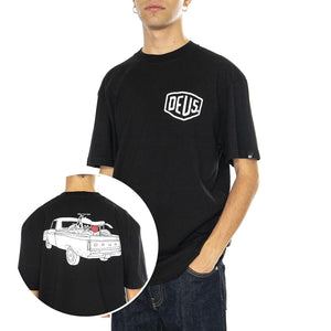 Carby Pickup Tee Black - Maglietta Girocollo Uomo Nera DMF241747C  DEUS EX MACHINA 