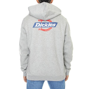 Ruston Hoodie Grey Melange - Felpa con Cappuccio Uomo Grigia DK0A4XAHGYM1  DICKIES 